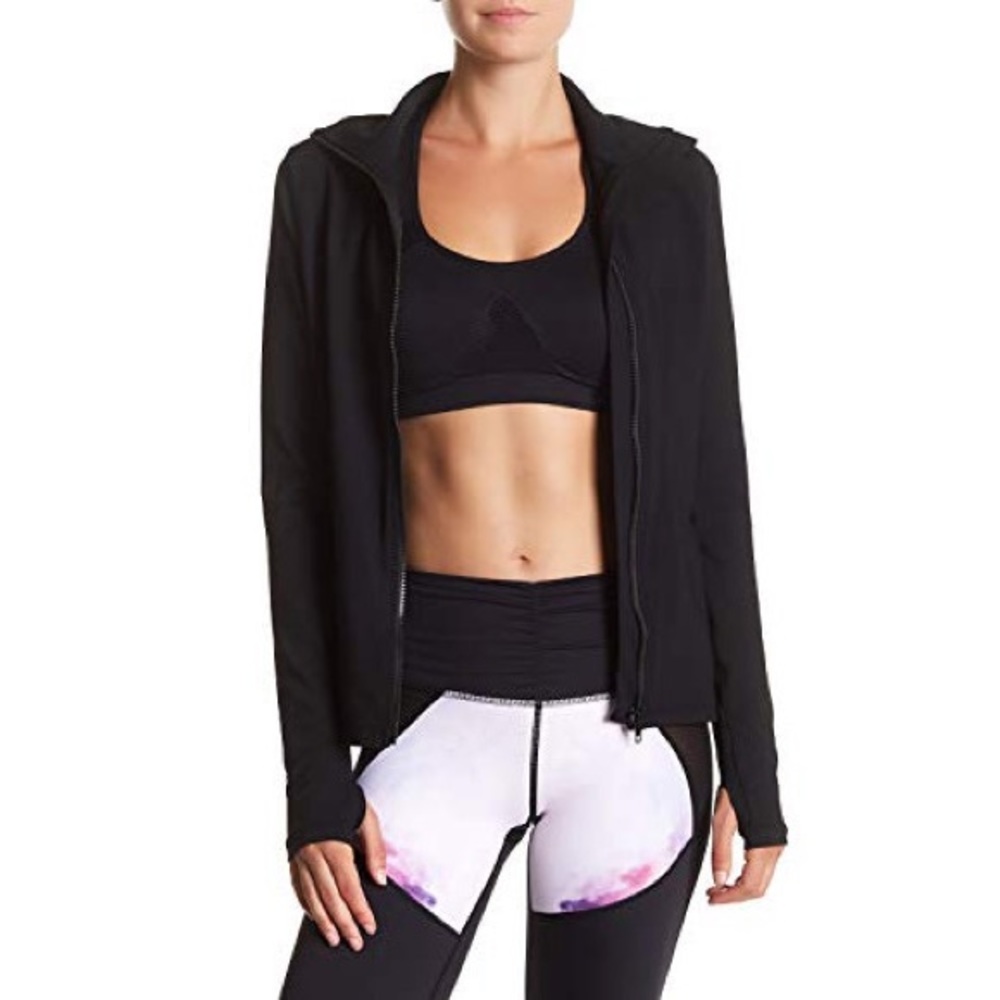 Women’s black workout jacket